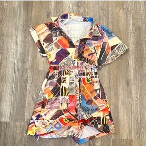 Small Newspaper Romper